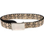 Dancing Bear Adjustable Web Belt Tan Small
